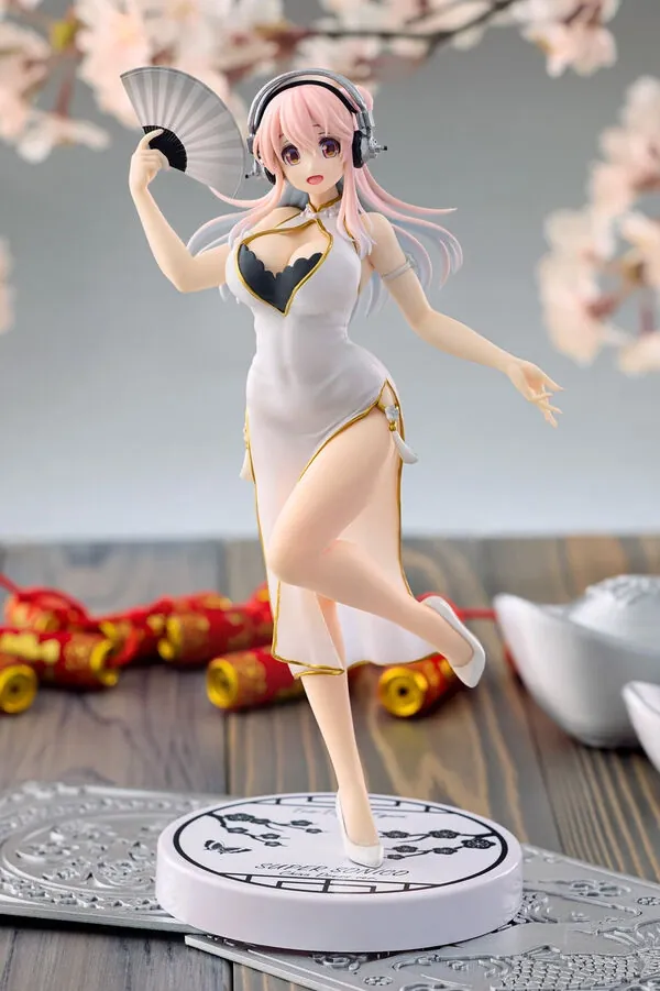 SoniComi (Super Sonico) - Sonico - Trio-Try-iT Figure - White China Dress ver. (FuRyu)