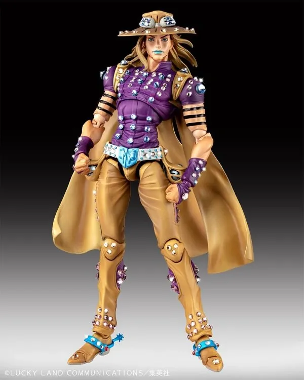Jojo no Kimyou na Bouken - Steel Ball Run - Gyro Zeppeli - Super Action Statue - Crystal Limited Edition, Ver.1.5 (Medicos Entertainment)