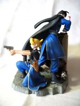 Hagane no Renkinjutsushi - Black Hayate - Riza Hawkeye - Roy Mustang - Book in Figure (Square Enix)