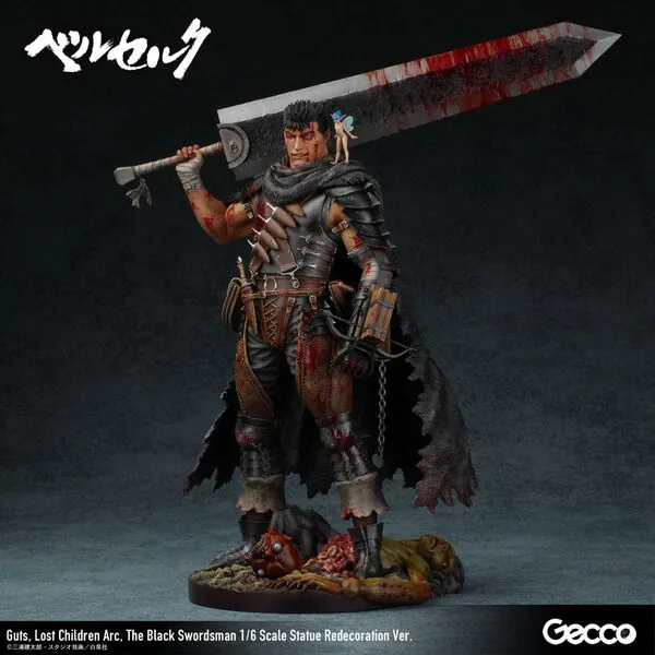 Berserk - Guts - Puck - 1/6 - Lost Children Arc, The Black Swordsman, Redecoration Ver. (Gecco)