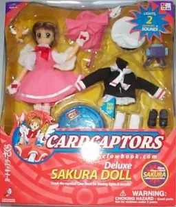 Card Captor Sakura - Kinomoto Sakura - Cardcaptors Fashion Doll - Deluxe Fashion Doll - 1st OP Battle Costume Ver. Kero Wings & Wand! • Sakura Winter School Uniform Ver. (Trendmasters)