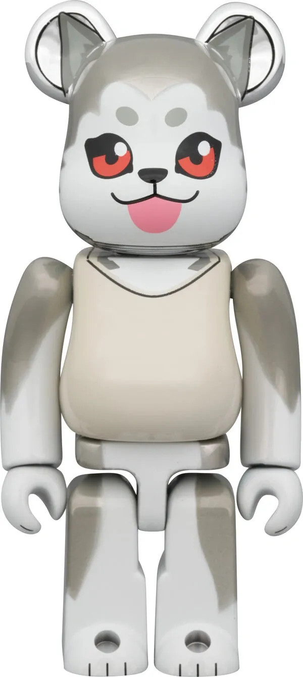 Persona 3 - Koromaru - Be@rbrick (Set) - Chrome ver. (Medicom Toy, Sega Store Tokyo)