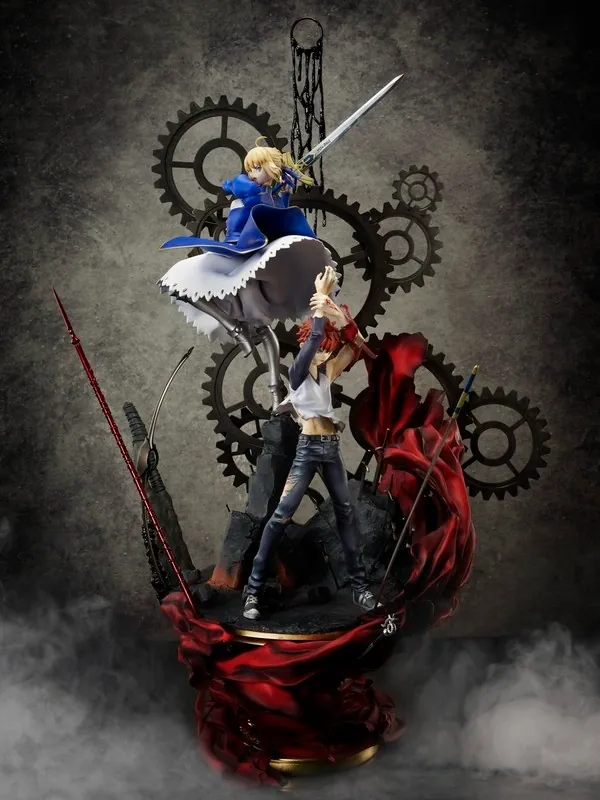 Fate/Stay Night - Altria Pendragon - Emiya Shirou - 15th Anniversary Premium Statue -Kiseki- (Aniplex, Monolith, Revolve)