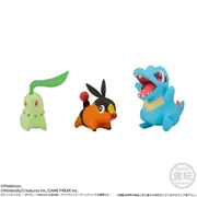 Pocket Monsters - Chicorita - Bandai Shokugan - Candy Toy - Pokémon Scale World - Pokémon Scale World Miare City - 1/20 (Bandai)