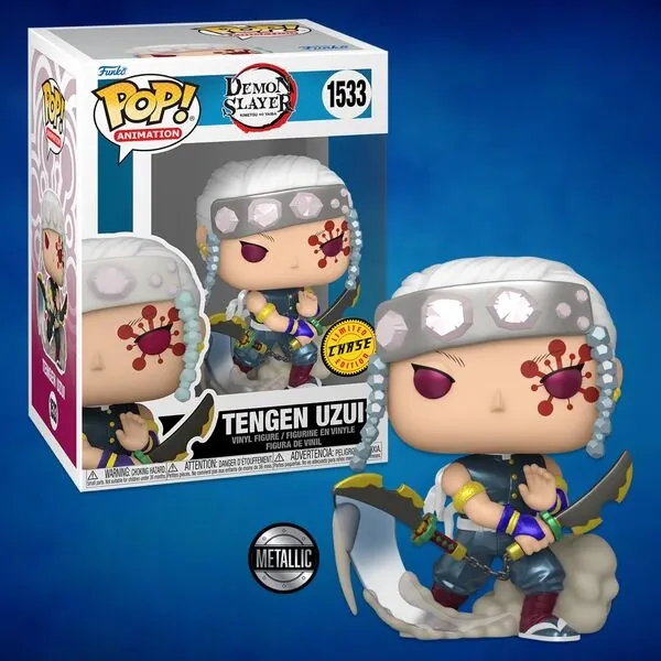 Kimetsu no Yaiba - Uzui Tengen - POP! Animation (1533) - POP! Vinyl - Chase, Metallic (Funko Toys)