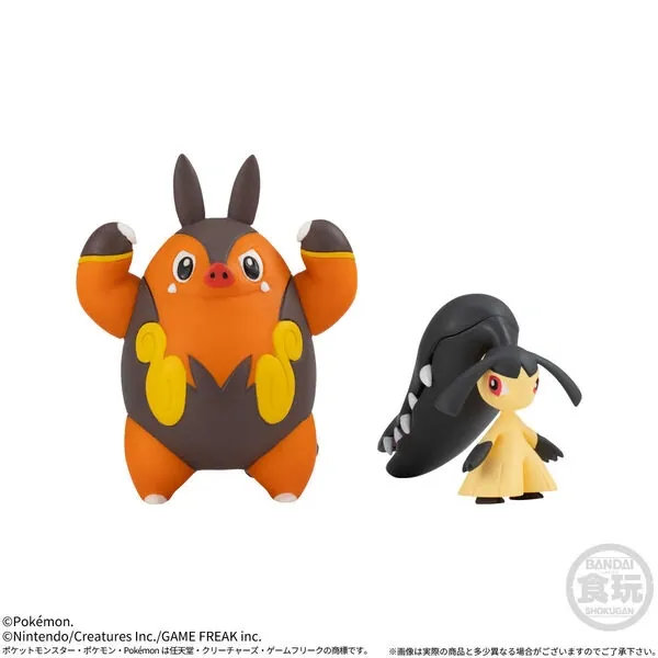 Pocket Monsters - Kucheat - Bandai Shokugan - Candy Toy - Pokémon Scale World - Pokémon Scale World Miare City - 1/20 (Bandai)