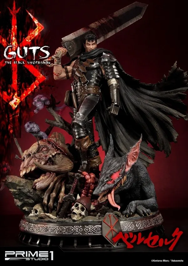 Berserk - Guts - Puck - Yami no Kemono - Ultimate Premium Masterline (UPMBR-01) - 1/4 - Kuro no Kenshi (Prime 1 Studio)
