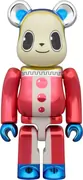 Persona 4 - Kuma - Be@rbrick (Set) - Chrome ver. (Medicom Toy, Sega Store Tokyo)
