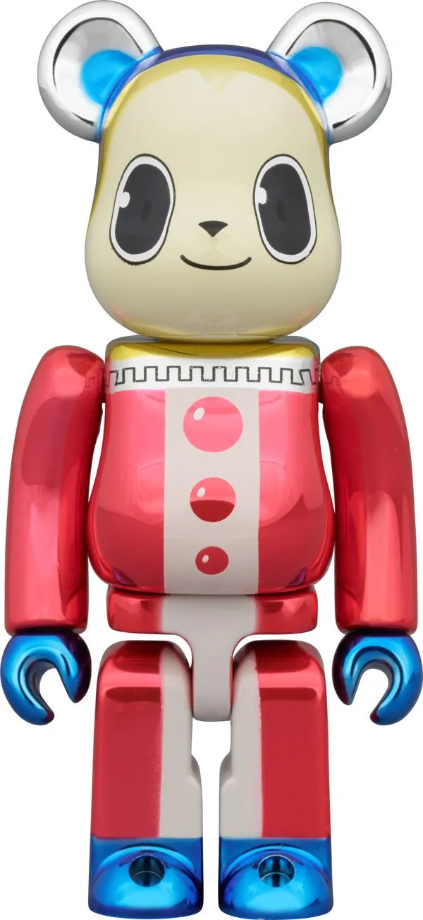 Persona 4 - Kuma - Be@rbrick (Set) - Chrome ver. (Medicom Toy, Sega Store Tokyo)