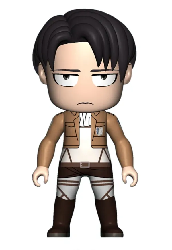 Shingeki no Kyojin - Levi - Kawaii Titans - Kawaii Titans: Attack on Titan Mini Figures (Titan Merchandise)