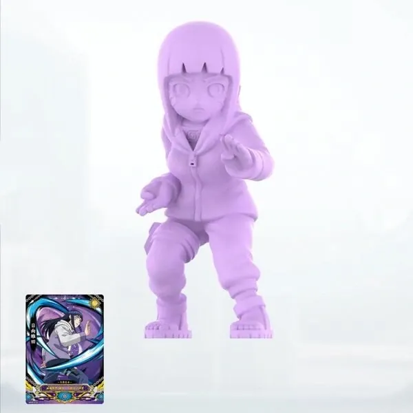 Naruto Shippuuden - Hyuuga Hinata - Naruto Burning Will Series Mini Rubber Figures Vol. 1 - Shippuden - Purple ver. (Kayou)