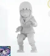 Naruto Shippuuden - Hyuuga Hinata - Naruto Burning Will Series Mini Rubber Figures Vol. 1 - Shippuden - Gray ver. (Kayou)
