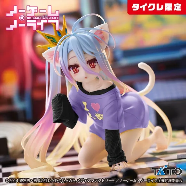 No Game No Life - Shiro - Desktop Cute - Nekomimi T-Shirt ver., Renewal, Taito Online Crane Limited (Taito)
