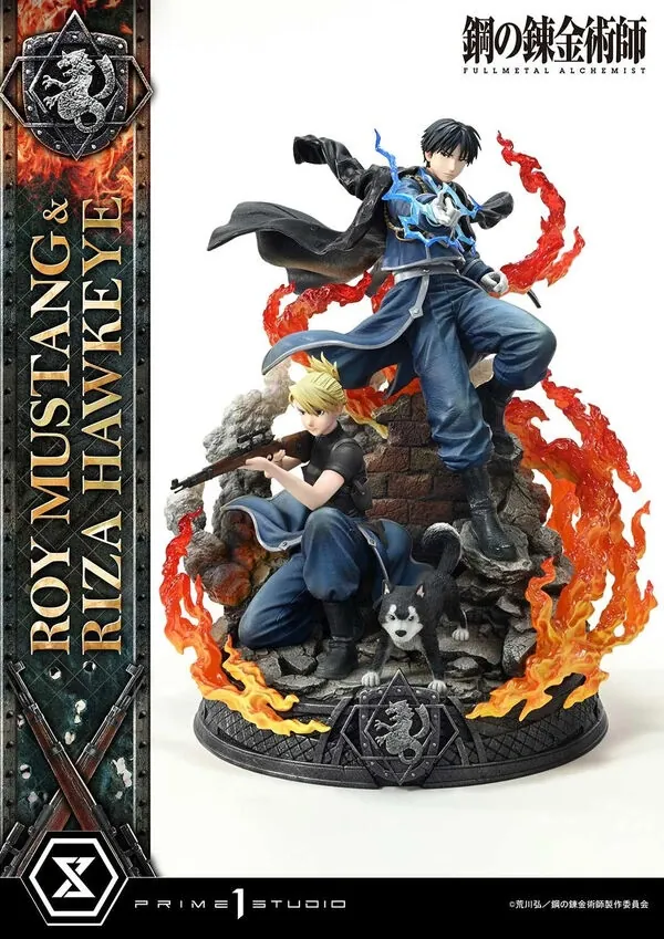 Hagane no Renkinjutsushi Fullmetal Alchemist - Black Hayate - Riza Hawkeye - Roy Mustang - Concept Masterline (CMFMA-02) - 1/6 (Prime 1 Studio)