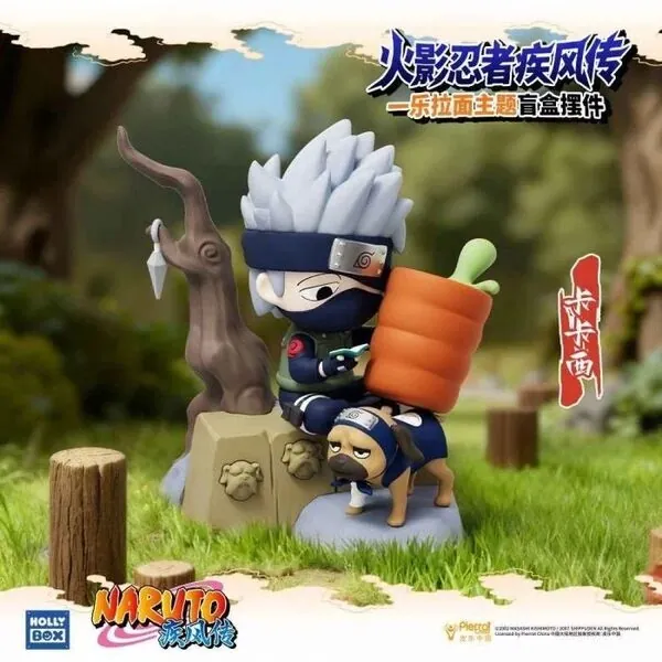 Naruto Shippuuden - Hatake Kakashi - Pakkun - Naruto Shippuden Ichiraku Ramen Blind Box Figures (Holly Box)