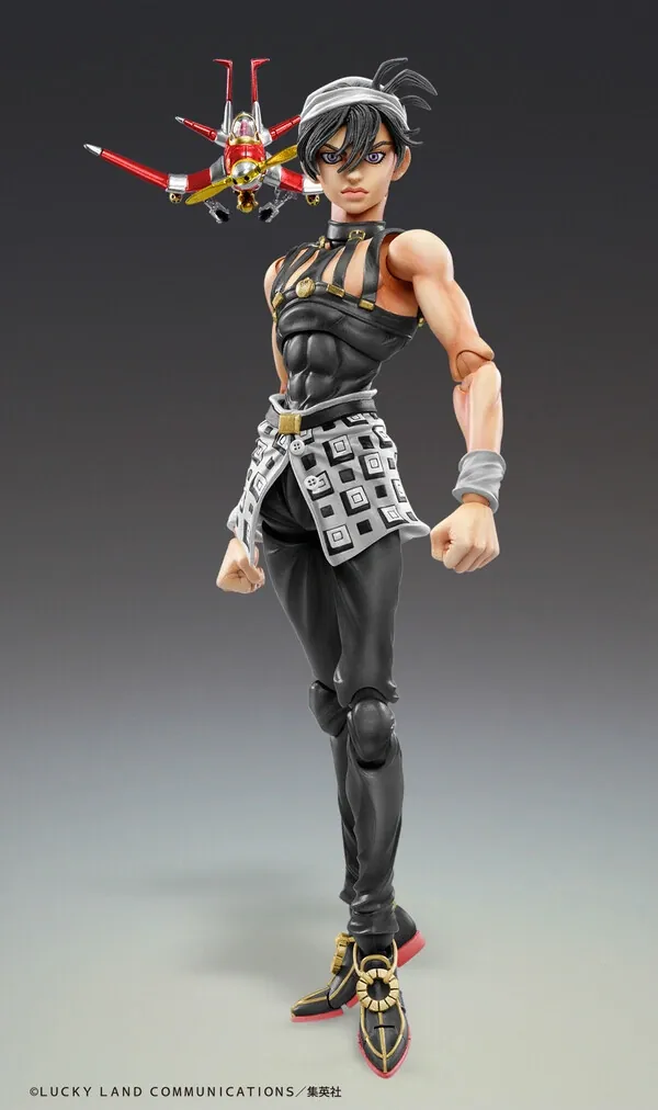 Jojo no Kimyou na Bouken - Ougon no Kaze - Aerosmith - Clash - Formaggio - Narancia Ghirga - Super Action Statue - Ver. Black (Medicos Entertainment)