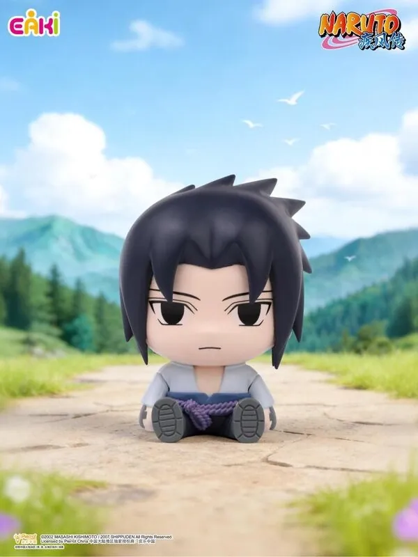 Naruto Shippuuden - Uchiha Sasuke - Naruto Shippuden Snuggle Sitting Series Blind Box Figure (Eaki)