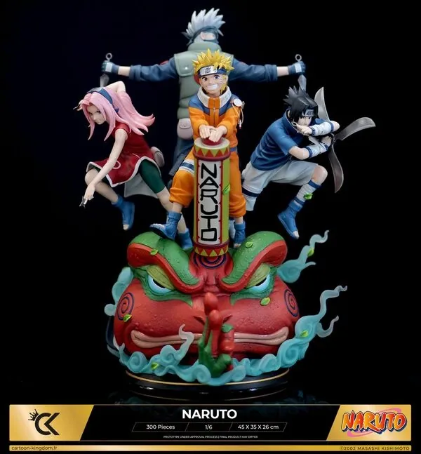 Naruto - Gamakichi - Haruno Sakura - Hatake Kakashi - Uchiha Sasuke - Uzumaki Naruto - 1/6 (Cartoon Kingdom)