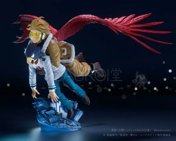 Boku no Hero Academia - Hawks - Tokoyami Fumikage - 1/12 - Tobu no Hajimete? (Sauroi Dou)