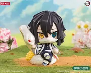 Kimetsu no Yaiba - Iguro Obanai - Kaburamaru - Kimetsu no Yaiba Birth Flower Series Figures (Pop Mart)