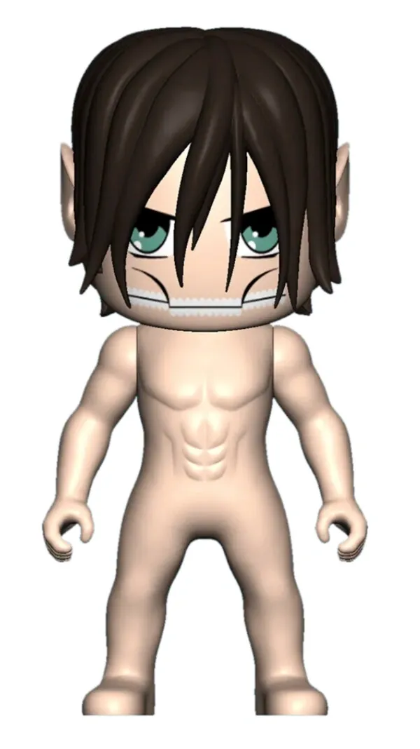 Shingeki no Kyojin - Eren Kyojin - Eren Yeager - Kawaii Titans - Kawaii Titans: Attack on Titan Mini Figures (Titan Merchandise)