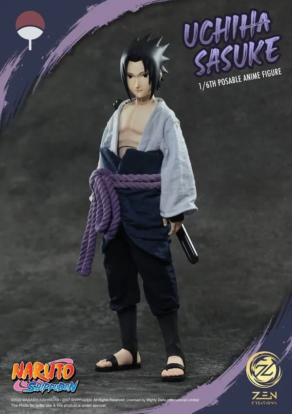 Naruto Shippuuden - Uchiha Sasuke - Posable Anime Figure - 1/6 (Zen Creations)