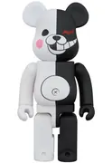 Danganronpa Kibou no Gakuen to Zetsubou no Koukousei - Monokuma - Be@rbrick 400% - Rubber Coat & Flocky Ver. (Medicom Toy)