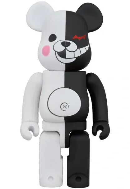 Danganronpa Kibou no Gakuen to Zetsubou no Koukousei - Monokuma - Be@rbrick 400% - Rubber Coat & Flocky Ver. (Medicom Toy)