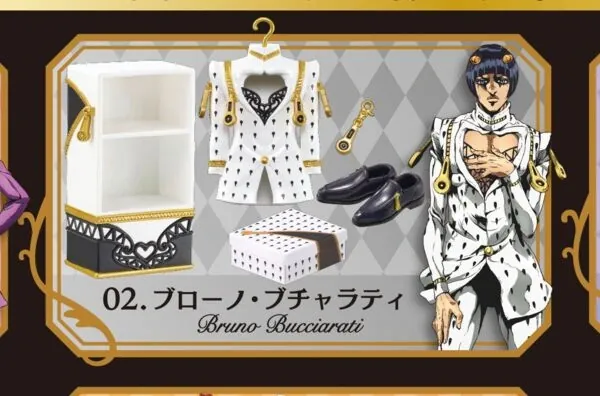 Jojo no Kimyou na Bouken - Ougon no Kaze - Bruno Bucciarati - Jojo no Kimyou na Bouken Style Shop Golden Wind (2) - Miniature (Re-Ment)
