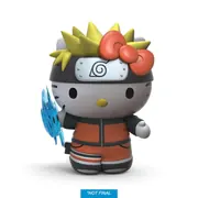 Hello Kitty - Naruto Shippuuden - Uzumaki Naruto - Kidrobot x Sanrio - Naruto x Sanrio Characters - Charge (Kidrobot)