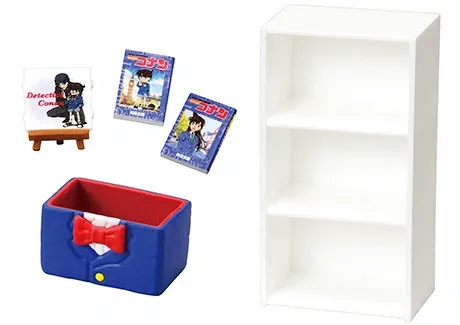 Meitantei Conan - Akai Shuuichi - Edogawa Conan - Mouri Ran - Meitantei Conan Daisuki! Conan Room (4) - Miniature - Iroiro Kazaritai na (Re-Ment)