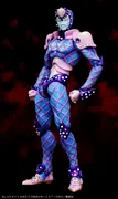Jojo no Kimyou na Bouken - Ougon no Kaze - King Crimson - Super Action Statue - Ver.Blue, Swarovski Limited Edition (Medicos Entertainment)