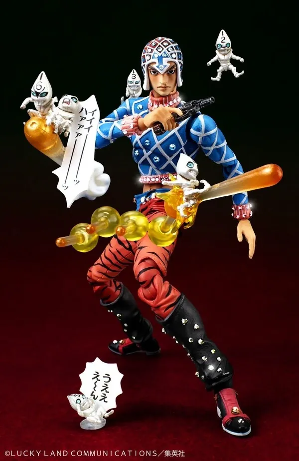Jojo no Kimyou na Bouken - Ougon no Kaze - Guido Mista - Sex Pistols - Super Action Statue - Swarovski Limited Edition (Medicos Entertainment)